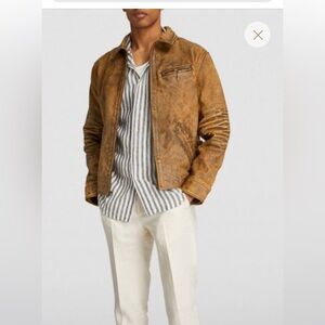 POLO RALPH LAUREN Limited Edition Distressed Genuine Leather Jacket | Sz XL